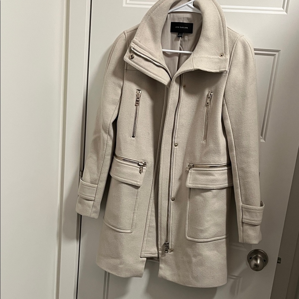 Ann Taylor Cream Coat